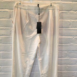 NWT NEW BCBGMaxaria White Formal Crop Ankle Pants - Org. $138 - Size XS